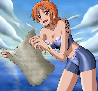 nami buka baju x chan one piece wallpaper