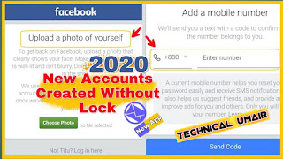 FIX PROBLEMS | Facebook Accounts Created Without Photo & Number Locked | New App 2020