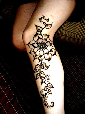 flower tattoo, foot tattoo