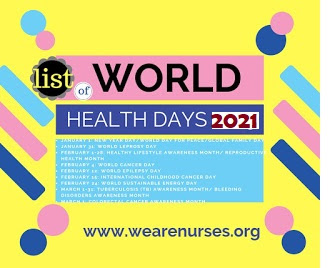 World Health Day 2021 / Xnu2fcuq84zrsm / Health awareness days are special days, with which the population is educated about diseases, stress or.