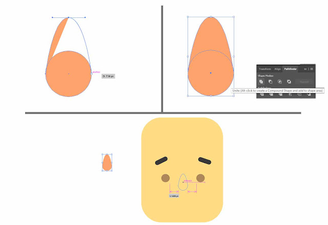 Cara membuat/menggambar boneka flat karakter dengan adobe illustrator