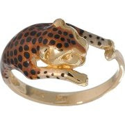 Unique Gold Leopard Ring