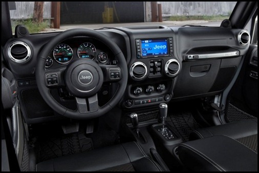 2012 Jeep Wrangler Unlimited Call of Duty MW3 Special Edition Interior