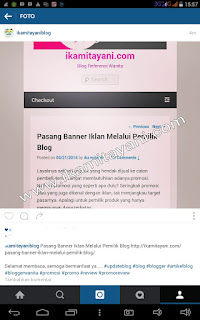 cara pakai instagram, cara promosi blog pakai instgram