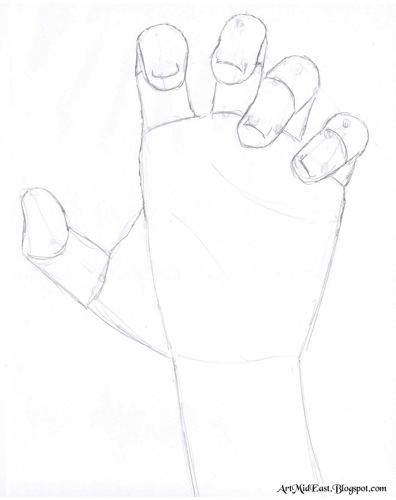 How To Draw Hands Step by Step - [8 Easy Phase]