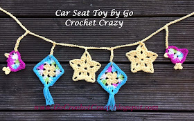 Use this adorable dangly decoration as a car seat toy for baby or a springtime bunting! Made by Go Crochet Crazy, who also has a free pattern for the crochet birds on her blog.