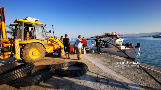 Ναύπλιο: Σε εξελιξη εργασίες αποκατάστασης του αγωγού ύδρευσης στο Μπούρτζι (βίντεο)