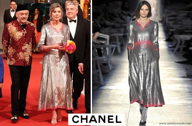 Princess Caroline wore Chanel Dress from Autumn-Winter 2012 collection
