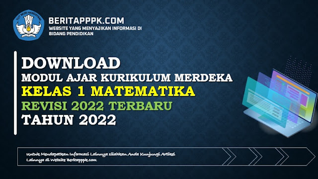 Download Contoh Modul Ajar Matematika Kelas 1 Kurikulum Merdeka Revisi 2022/2023