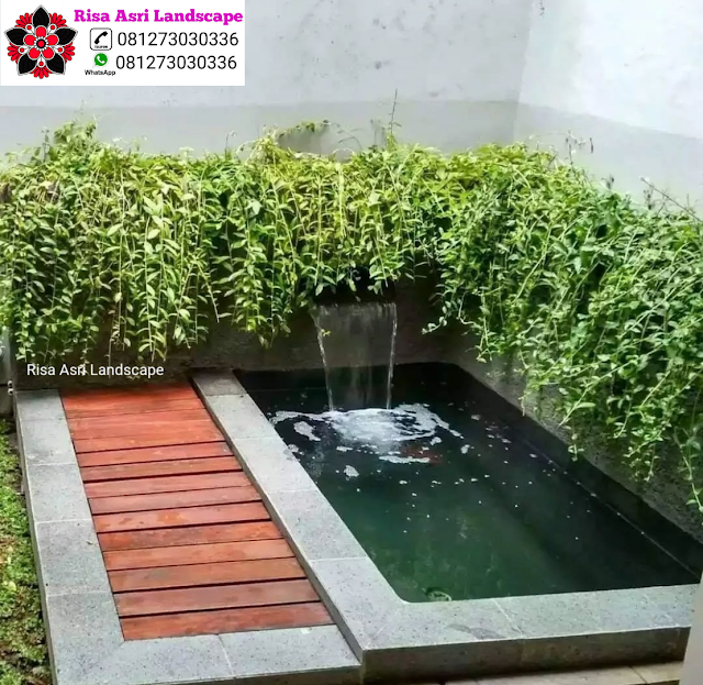 Jasa Tukang Kolam Natural Koi Pond Minimalis Batu Alam Kolam Natural Koi Pond & Kolam Minimalis WaterWall Air Terjun & Mancur