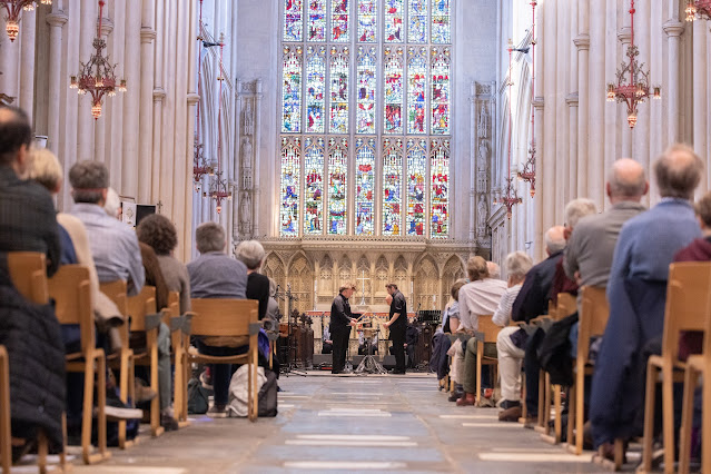 Bath Festival in 2022 - Steve Reich's Drumming with Colin Currie Quartet at Bath Abbey