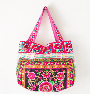 Hmong Textile Bohemian Mom Bags {boho hippie diaper bags under $40} Bohemian mom, hippie mom