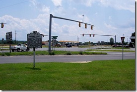 Greenway Court marker at intersection of Route 340 and Routes 17/50