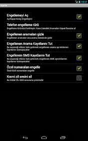 Android Numara Engelleme