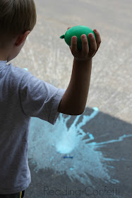 Chalk Bombs: A fun twist on ordinary water balloons and a trick for filling them.