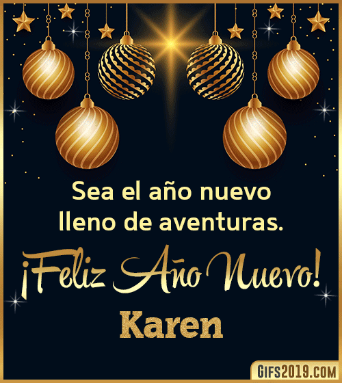 Mensajes de feliz año nuevo karen