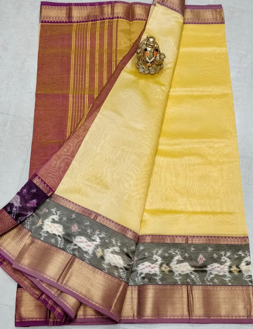 ikkat kanchi Pattu sarees