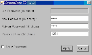 How to put a password for Memorex usb Travel Drive