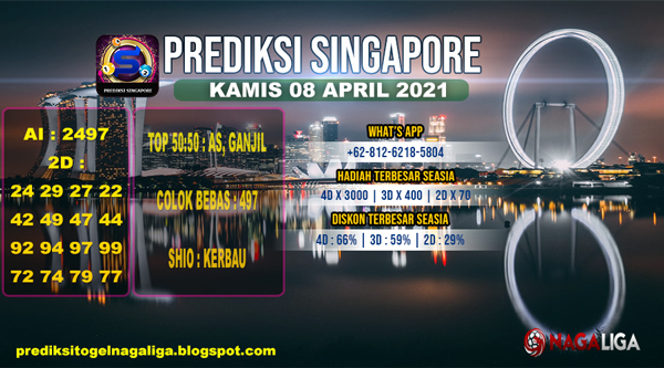 PREDIKSI SINGAPORE  KAMIS 08 APRIL 2021