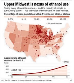 Ethanol Stations in the USA.