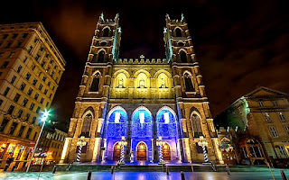 الاماكن السياحيه في مونتريال كندا - Tourist places in Montreal, Canada  Notre Dame Church كنيسة نوتردام