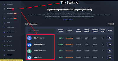 Dapatkan Passive Income dengan Staking Crypto di Triv