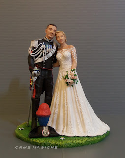 cake topper uniforme carabinieri gus sposo carabiniere statuetta milano orme magiche