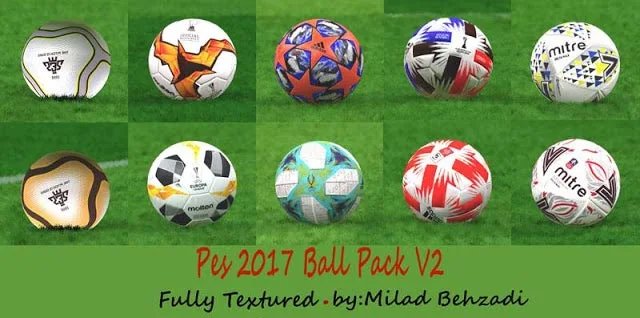 New Ballpack 2019-2020 Fully Textured V2 For PES 2017