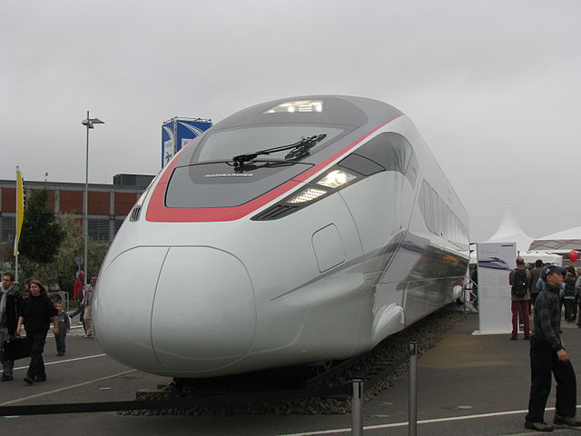 One of the fastest trains in the world is Bombardier Zefiro 380.