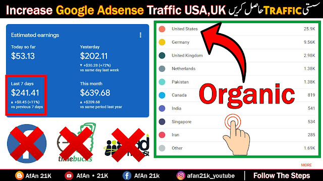 How To Make Money with Google Adsense | Google Adsense Traffic | Increase Website Traffic - Blogger