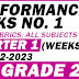 GRADE 2 - QUARTER 1 PERFORMANCE TASKS NO. 1 (Weeks 1-2) SY 2022-2023
