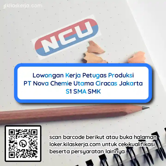 loker pt nova chemie utama