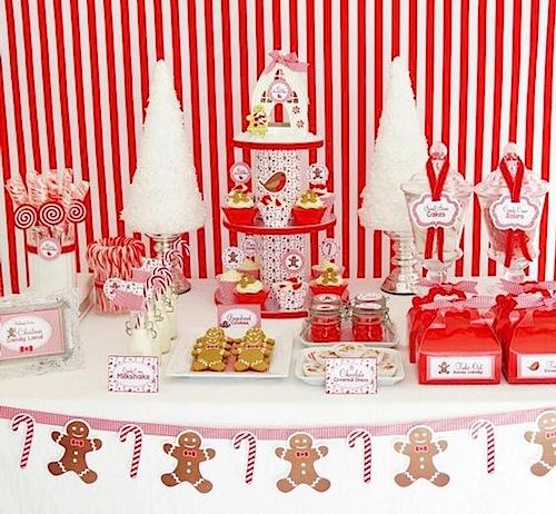 Dekorasi Natal  ala Candyland Pada Pesta Kecil Di Rumah  