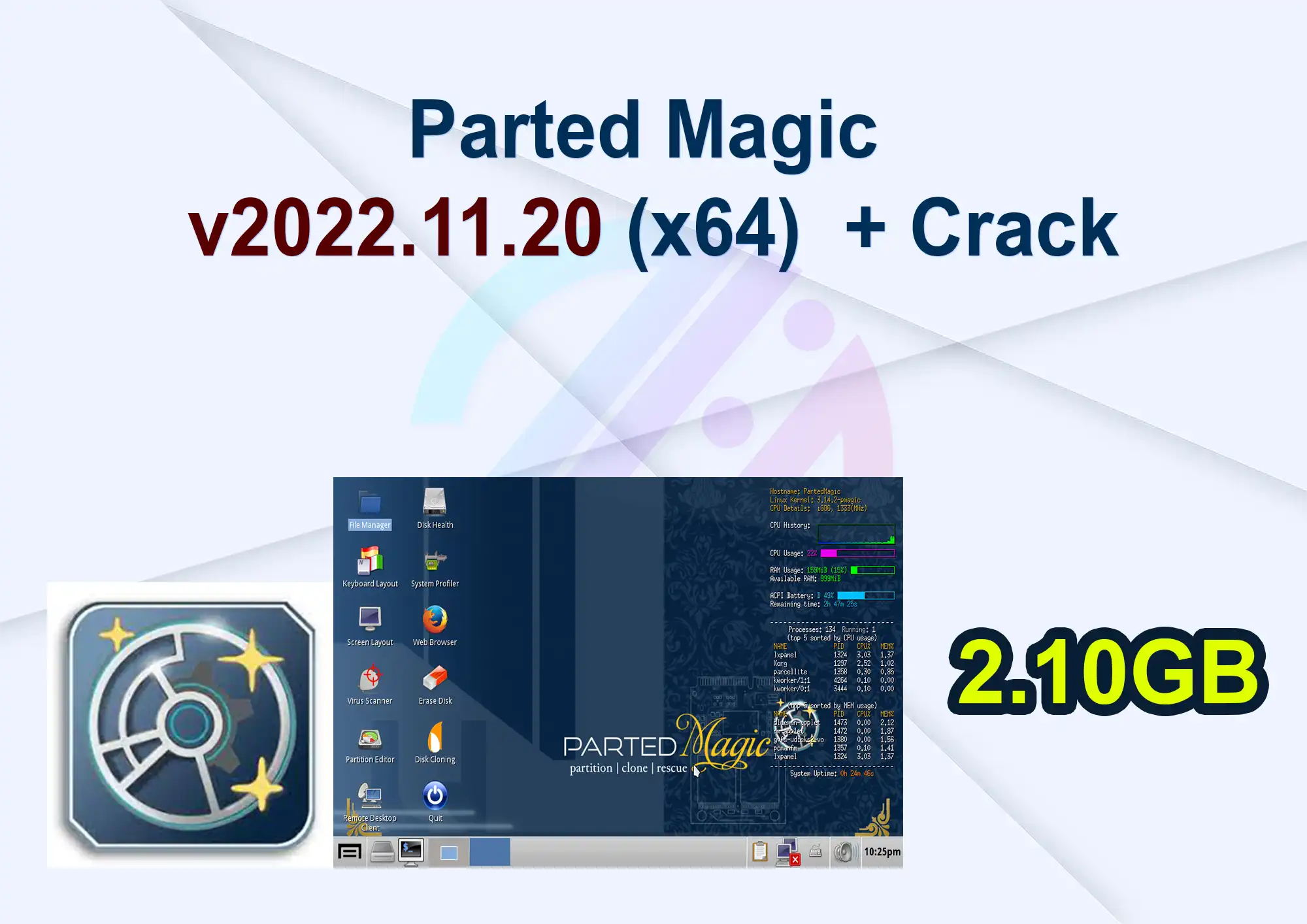 Parted Magic v2022.11.20 (x64) + Crack