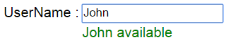jquery ajax username availability checker