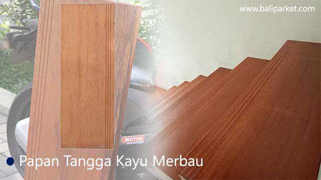 Anak tangga papan kayu Merbau