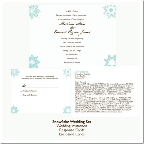 Little Ladybug Designs can design wedding stationery to match your winter