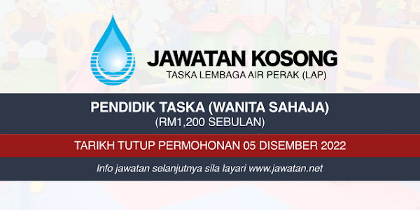 Jawatan Kosong Lembaga Air Perak (LAP) 2022