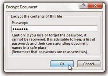 Word 2013 - Password Protection -4