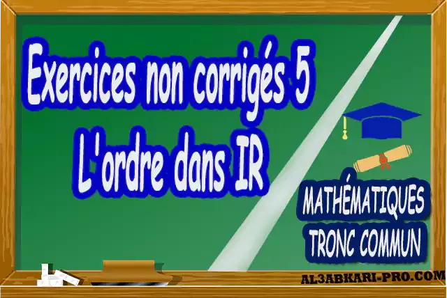 Mathématiques , Tronc commun , Tronc commun sciences , Tronc commun Technologies , Tronc commun français ,  option française, Arithmétique dans N, Les ensembles de nombres N, Z, Q, D et R , L'ordre dans R , Les polynômes , Équations, inéquations et systèmes, Calcul vectoriel dans le plan , La projection dans le plan, La droite dans le plan , Calcul trigonométrique 1 , Transformations du plan , Le produit scalaire , Généralités sur les fonctions , Calcul trigonométrique 2 , Géométrie dans l'espace , Statistiques , Devoir de Semestre 1 , Devoirs de Semestre 2 , maroc, Exercices corrigés, Cours, résumés, devoirs corrigés,  exercice corrigé, prof de soutien scolaire a domicile, cours gratuit, cours gratuit en ligne, cours particuliers, cours à domicile, soutien scolaire à domicile, les cours particuliers, cours de soutien, les cours de soutien, cours online, cour online