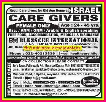 Israel Job Recruitment - Free food medical & Accommodation