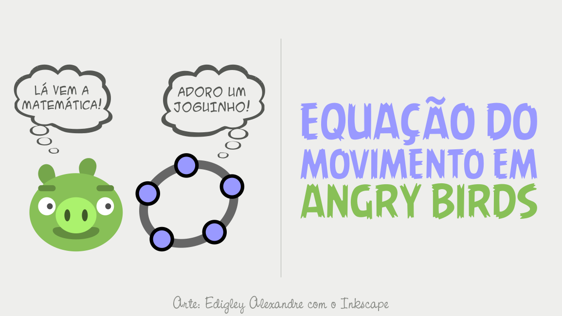 Equação do movimento no jogo Angry Birds com o GeoGebra