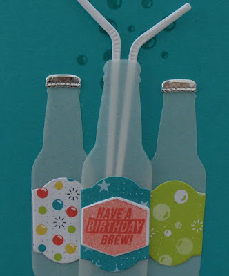 Stampin' Up! UK Independent  Demonstrator Susan Simpson, Craftyduckydoodah!, Bottles & Bubbles, January 2018 Coffee & Cards project, Supplies available 24/7 from my online store, 