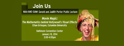  MAA-AMS-SIAM Gerald and Judith Porter Public Lecture - See more at: http://jointmathematicsmeetings.org/meetings/national/jmm2014/2160_program_saturday.html#2160:PORTER