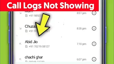 Call Logs Not Showing || Name not Showing in Oppo F17 Pro