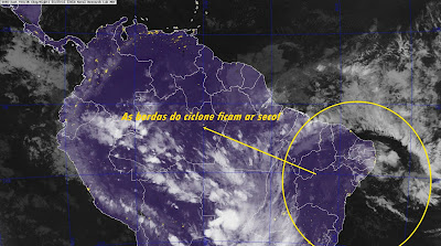 Ciclone gigante no brasil