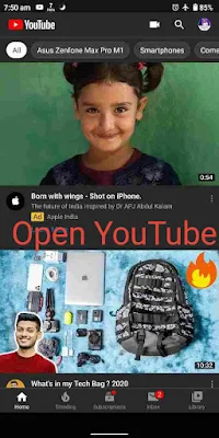 Open YouTube