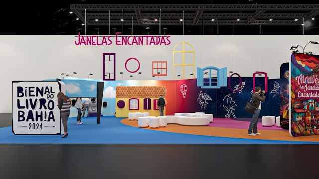 Espaço infantil da Bienal do Livro Bahia 2024 terá cenografia interativa e diversas atividades artística