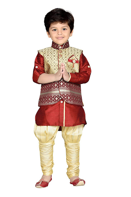 AJ DEZINES Boy's Regular Fit Kurta Pyjama