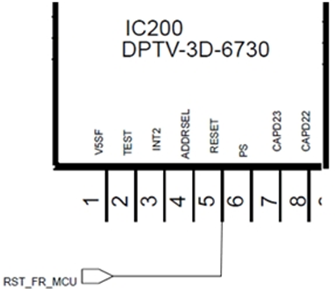 Tín hiệu RST_FR_MCU có mức cao đi khởi động IC xử lý tín hiệu video DP-TV